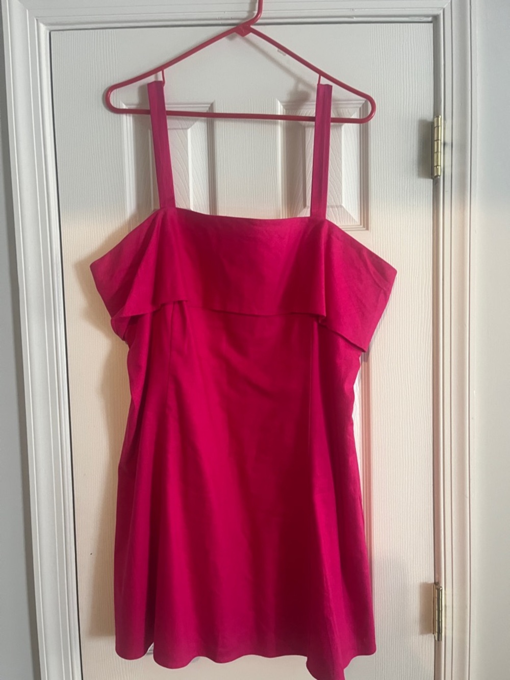 Fuchsia Ruffle-Trim mini Sundress